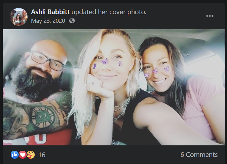 Her husband was a Marine. https://www.facebook.com/ashli.mcentee&nbsp; https://www.linkedin.com/in/ashli-mcentee-92034a135/ https://www.kusi.com/kusi-news-confirms-identity-of-woman-shot-and-killed-inside-us-capitol/Our government enforces lockdowns on small business owners.Then they are executed in the "People's Capitol." https://twitter.com/CastleRock33/status/1346979601533300737?s=20