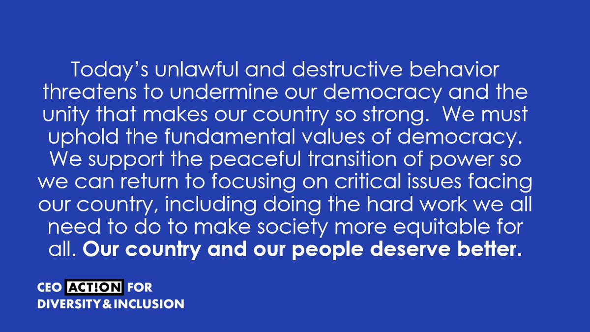 Statement from CEO Action:
