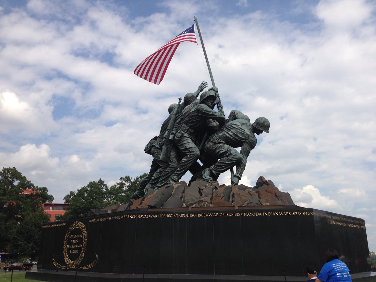 A photo I took while escorting WWII Veteran’s to see the memorial in honor of their sacrifices. How can we forget.. ONE NATION?