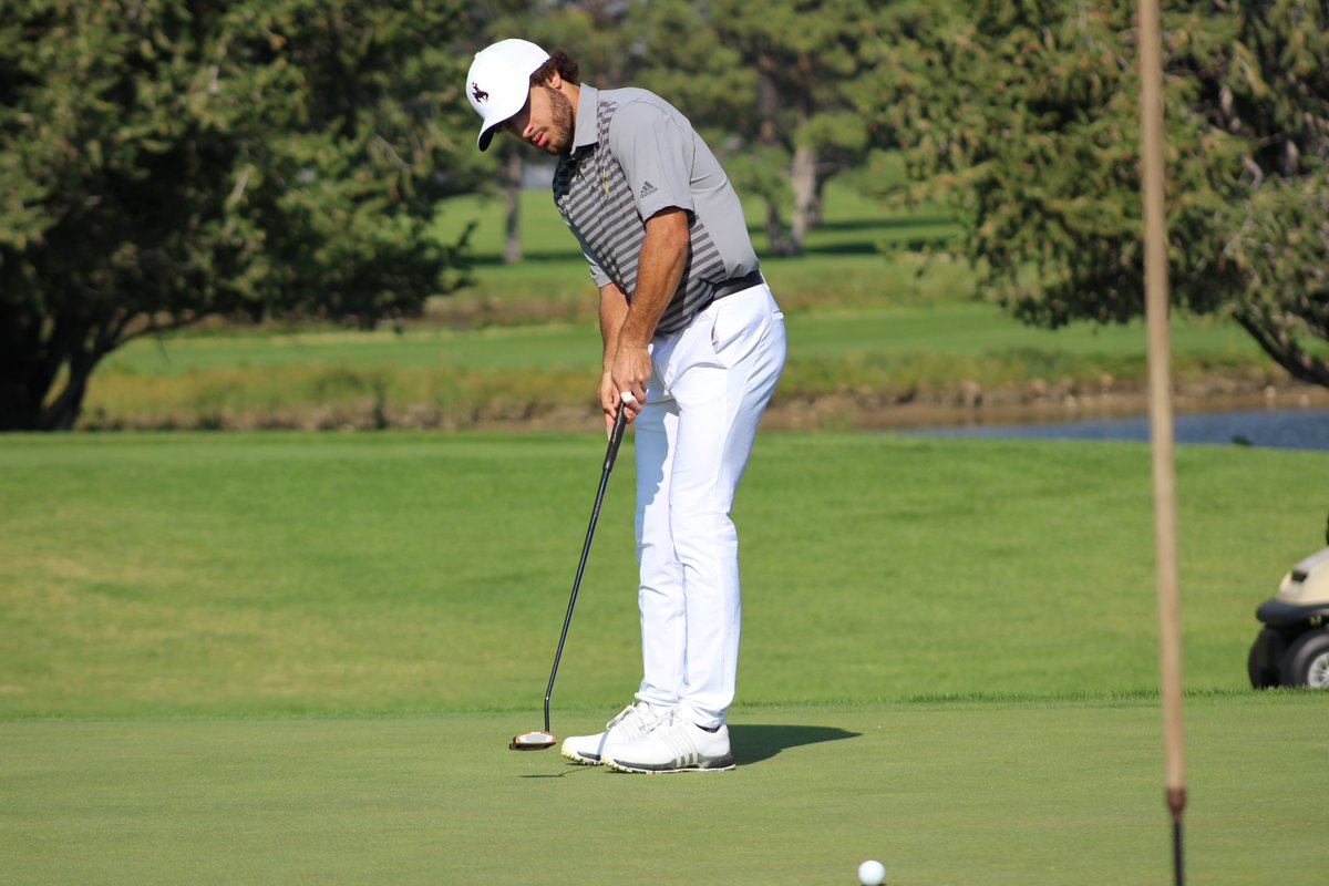 wyo_golf's tweet photo. Day one at the Grapevine Amateur sees Cowboy @PatAze7 open with a 71 (-1) to tie for 17th in a field of 107 amateur golfers.  Patrick Azevedo will enter Thursday's 2nd round only four shots out of the tournament  lead. Results at: https://t.co/fybweMlpPp #GoWyo #OneWyoming https://t.co/wG1hQ4Di4m