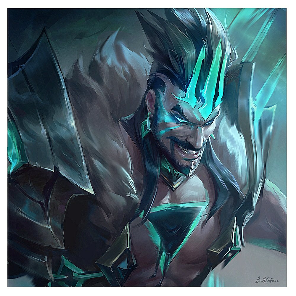 Bhoan 95 Ruined Draven Uwu I Love Everything About This Skin So I Have To Paint Him I Still Struggled With Laggy So This Piece Is Kinda Small Hyped For