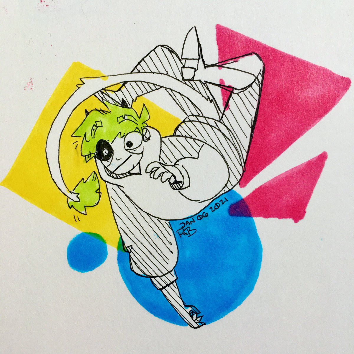 ohdreg's tweet photo. the world is chaotic, and so am i, and i think i’d win in a fight.

#art #drawing https://t.co/modQauav73
