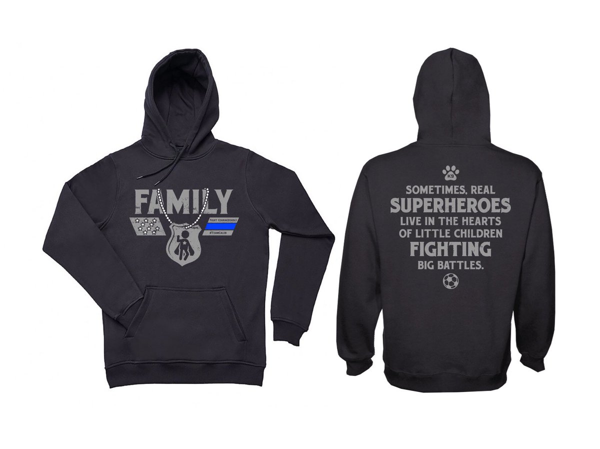 I am so excited to be posting this as we have had a request for TeamCaleb appeal and we have finally come up with a design that fits our son and his continued fight in this medical journey. black or grey color option t-shirt and hoodies. T-shirts are $15 and sweatshirts are $40.