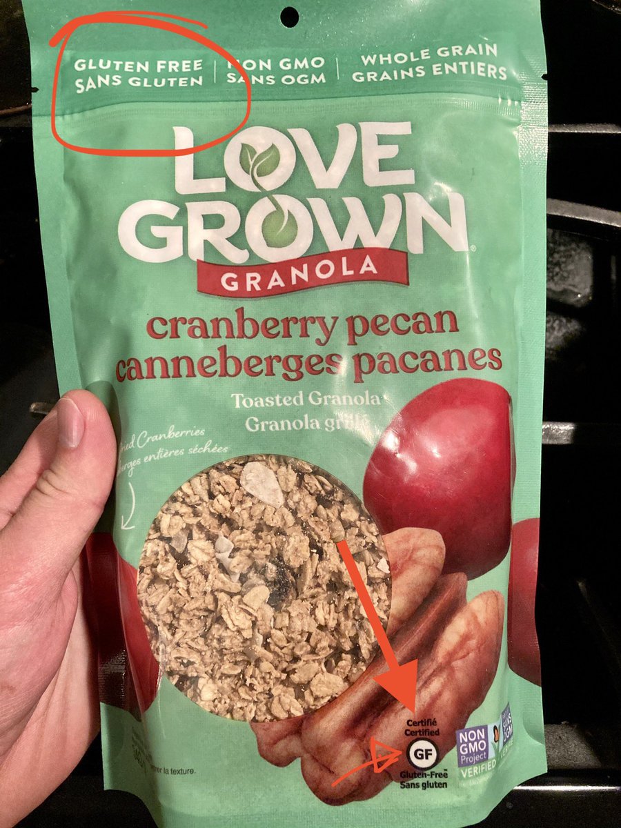 OttFin's tweet photo. @GFWatchdog not sure if this one has hit your radar yet. We will be returning it for sure. Sorry @lovegrown but this is extremely confusing to the GF community. https://t.co/22h7cXzr4B