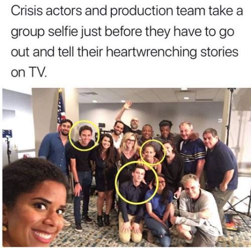 PattieFine's tweet photo. @MrAndyNgo she has a blood bag taped to her left side.. she's a crisis actor. https://t.co/TpMIzRm02G