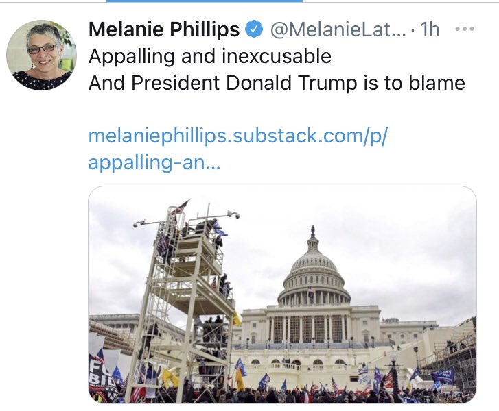 Not the first time Mel has had to distance herself from violent people spouting crazed theories about conspiracies of traitorous Marxists and minorities, and she won’t be alone in the British press in having to do this. The pissy *how dare you blame me* stuff comes next.