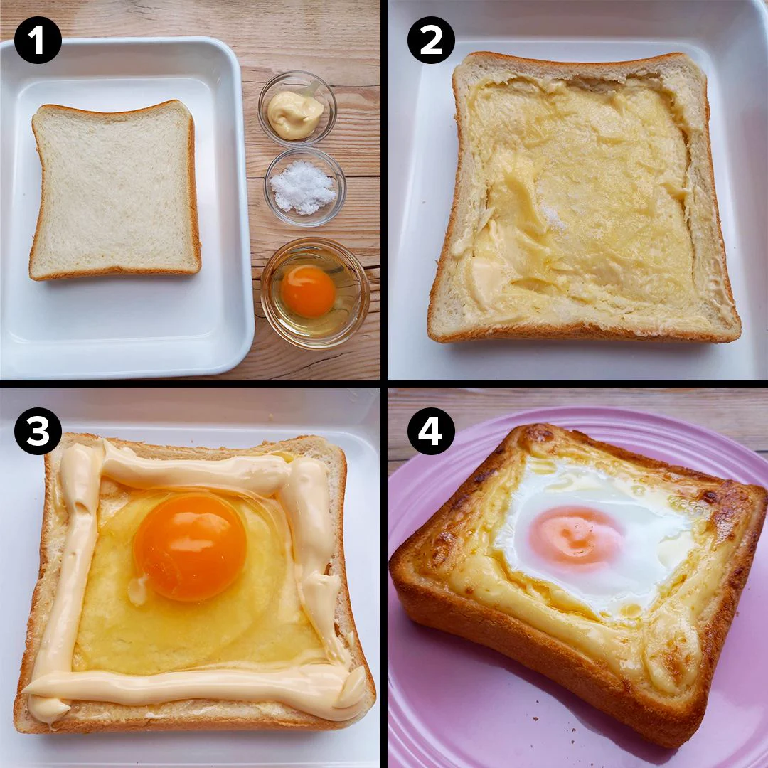 甘くてしょっぱい！卵がとろっ、何度も食べたくなるトーストの作り方！！