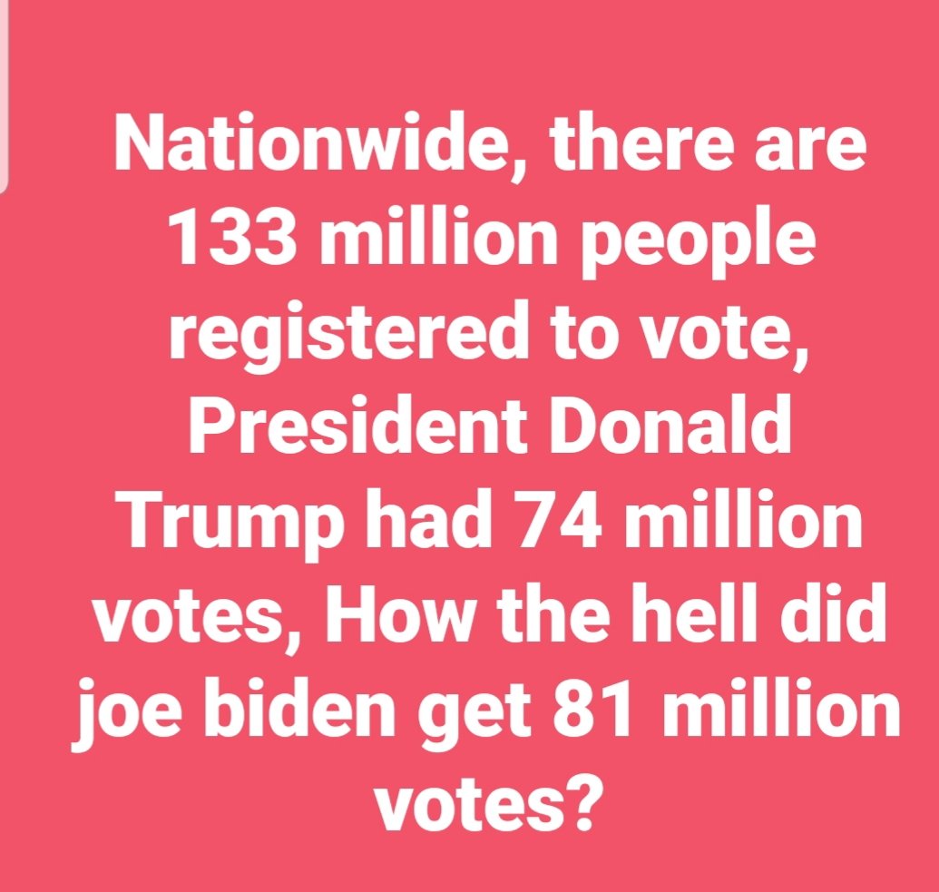 @pam_sands @USAloveGOD 📢The source of everything, today's chaos, is due to the terrible, fraudulent votes, on the other hand 👉 if the officials are in power, solve this problem, justly, right  And in accordance with the constitution was prescribed, things were not as complicated and chaotic as today