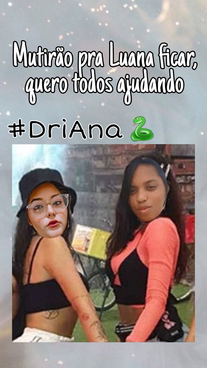 driellesalomao's tweet photo. @a_luanaleite mutirão iniciado
#driana 🐍🤭 https://t.co/ngbzvRKR3s