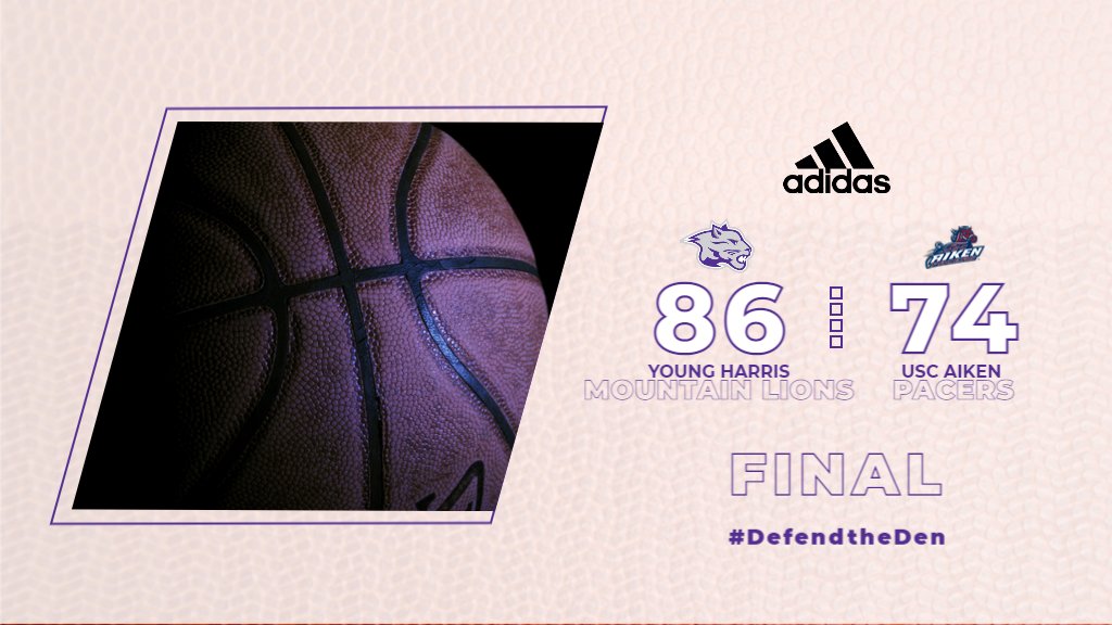 YHCAthletics's tweet photo. MBB | @YoungHarrisMBB 86, USC Aiken 74 | Final | Brian Free 18 pts, 5 ast | Sebby Jean 16 pts, 5 asts | Karl Chavis 12 pts, 11 rebs | Carl Cleveland 12 pts | Archie 10 pts | YHC at Flagler, Saturday at 3:30 p.m. #DefendtheDen https://t.co/MprNjv8oqe