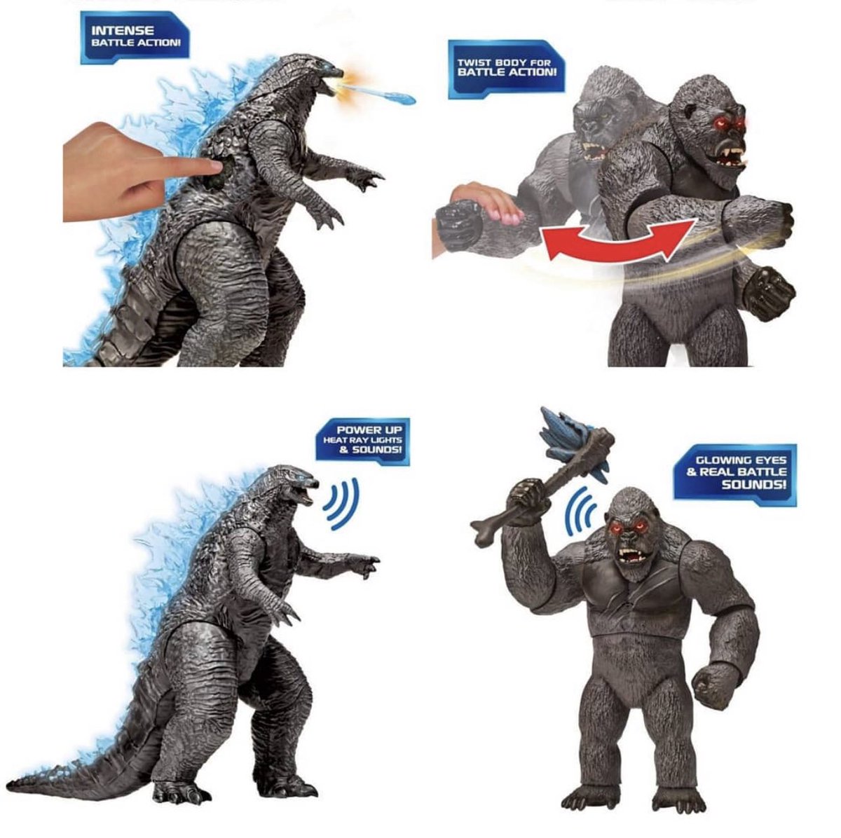 Miregoji326 On Twitter New Godzillavskong Mega Heat Ray Godzilla And Mega Punching Kong Playmates Figures Looks Like They Re 13 Inches And Have Really Battle Sounds And Buttons Https T Co H5m3ththjy