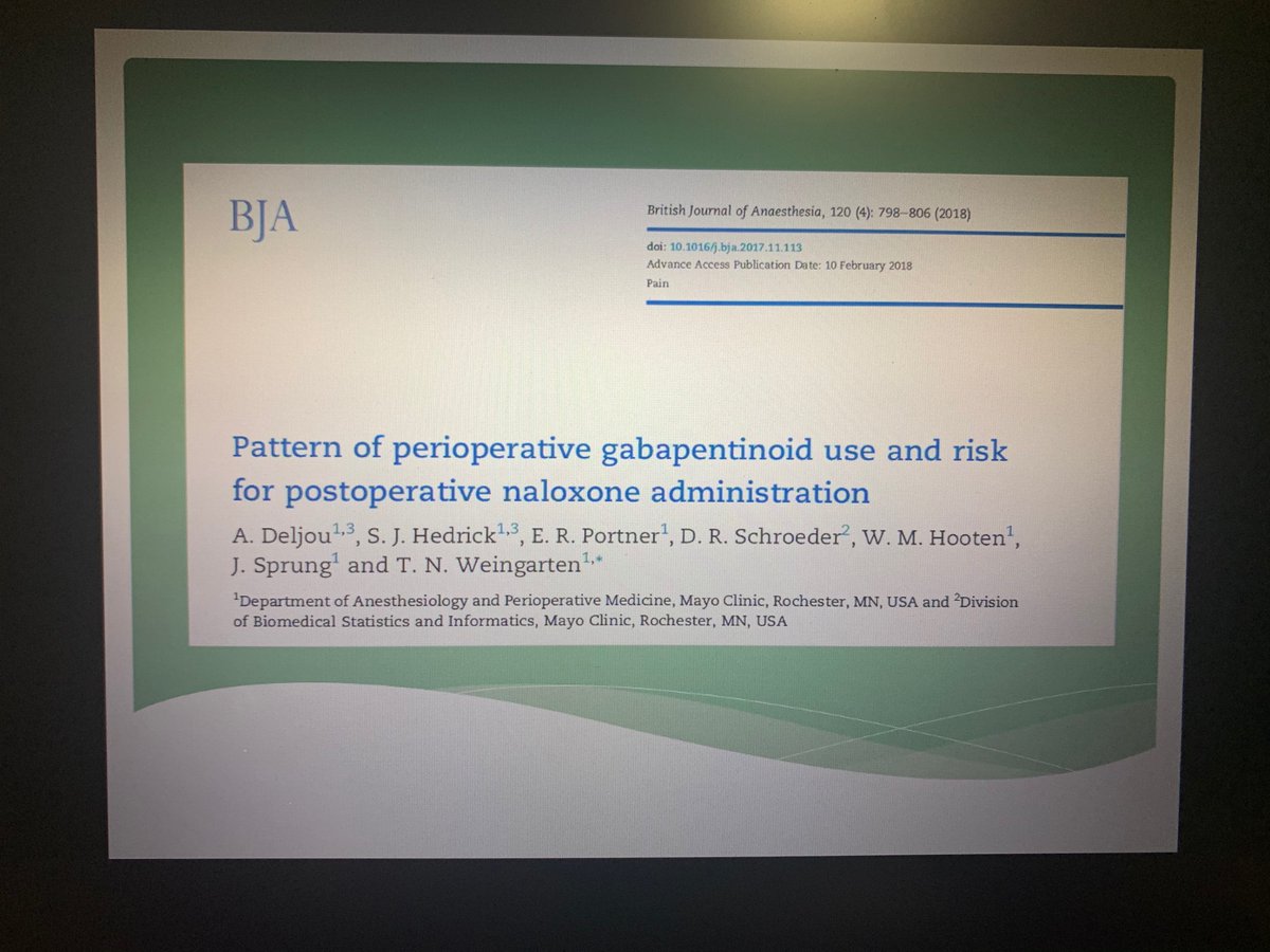 📣✅ Our last speaker of the night is our outstanding CA-2 resident Dr. Atousa Deljou. This project was published <a href="/BJAJournals/">British Journal of Anaesthesia</a> and mentored by Drs. @TobyWeingarten &amp; Sprung.

#education #research #mentorship 

<a href="/MayoAnesthesia/">Mayo Clinic Department of Anesthesiology</a>