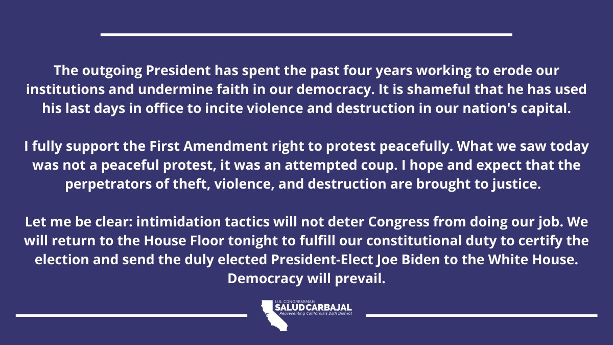 Rep. Salud Carbajal tweet media