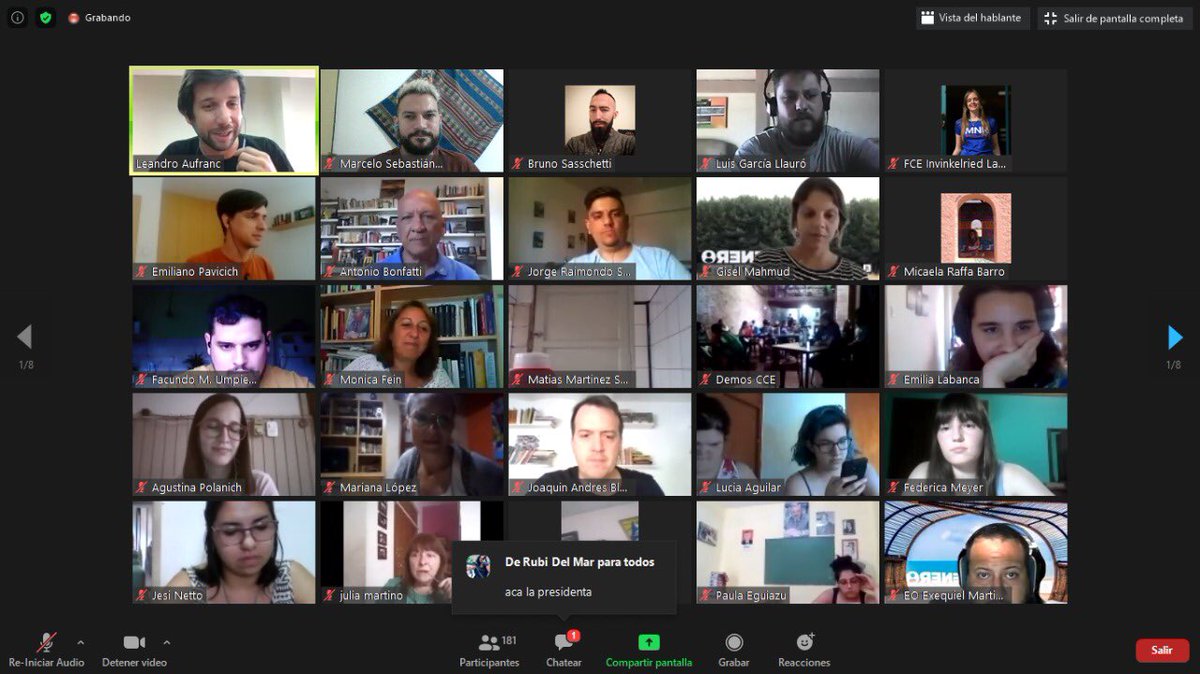 flordarrichon's tweet photo. Un nuevo #EneroJs pero este año desde la virtualidad, cientos de jóvenes del país reunidos para reflexionar, generar ideas y aportes para transformar nuestra realidad #EneroVirtual . Felicitaciones a la @JS_Argentina por la iniciativa! 🌹✊🏻 https://t.co/xnNuZIR1Rk