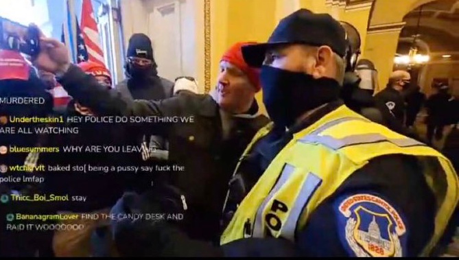 i don’t even have words. most police officers would not like people being this close in proximity during normal duty- but with shooting and bomb threats? is this what it’s come to?