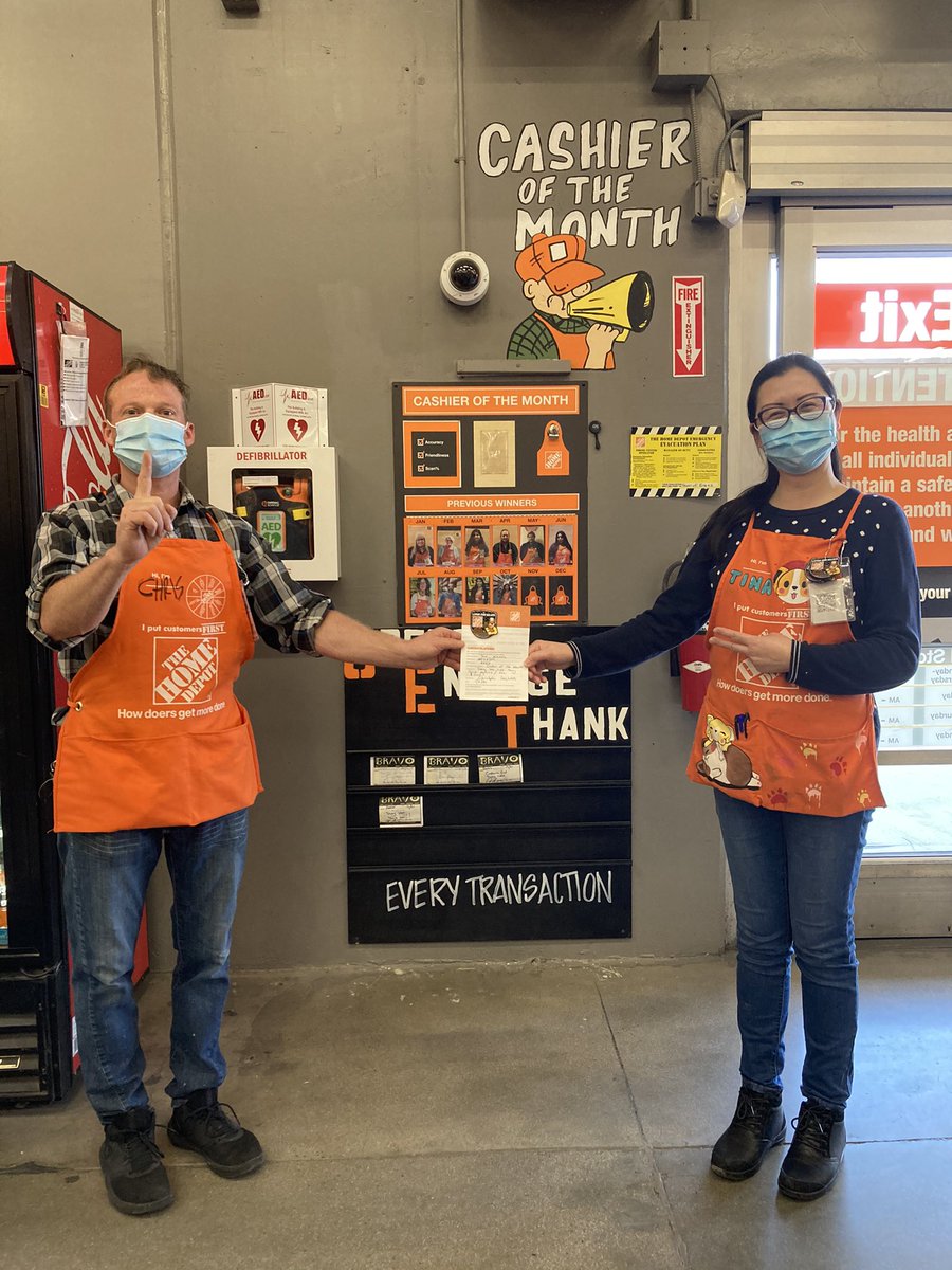 Gabrielle Sandvik (@thd_gabby) on Twitter photo Outstanding job to our Cashier of the Month Tina !!! Thank you for all you do ! Keep up the great work ! 💥👍🏼
<a href="/JeffKellerHD/">Jeff Keller</a> <a href="/SilverFoxTHD/">Gregory Schaeffer</a> <a href="/partida_maritza/">Maritza Partida</a> <a href="/RyanGriffinTHD/">Ryan Griffin</a> <a href="/TylerBrittTHD/">Tyler Britt</a> @amy_b_diaz @downeypackerfan <a href="/Steven_Mousseau/">Steven Mousseau</a> Outstanding job to our Cashier of the Month Tina !!! Thank you for all you do ! Keep up the great work ! 💥👍🏼
<a href="/JeffKellerHD/">Jeff Keller</a> <a href="/SilverFoxTHD/">Gregory Schaeffer</a> <a href="/partida_maritza/">Maritza Partida</a> <a href="/RyanGriffinTHD/">Ryan Griffin</a> <a href="/TylerBrittTHD/">Tyler Britt</a> @amy_b_diaz @downeypackerfan <a href="/Steven_Mousseau/">Steven Mousseau</a>