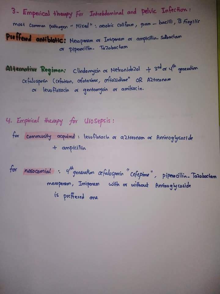 majedalhoriby's tweet image. ملخص مبسط يوضح كيفية اختيار ال Empirical antibiotic سواء monotherapy او Combination ? 
حسب ال Organاللي فيه
 Infection