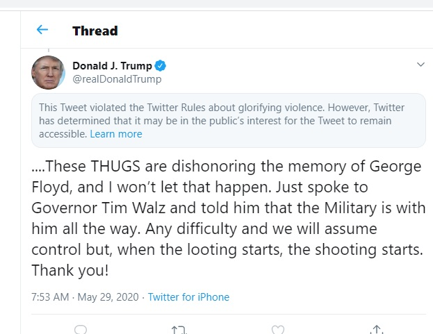 Trump today to the terrorists who overtook the Capitol: "We love you!"Trump on  #BLM demonstrations:  https://twitter.com/realDonaldTrump/status/1346928882595885058?s=20