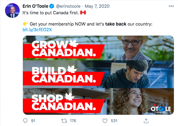 Canada's Leader of the Official Opposition and Conservative Party leader: