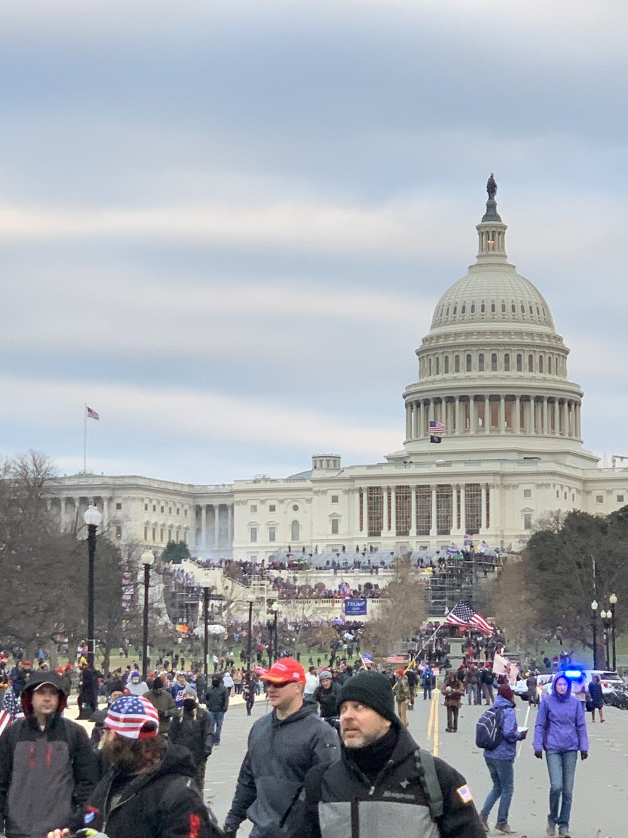 Just heard a loud explosion, smoke can be seen at the capital.