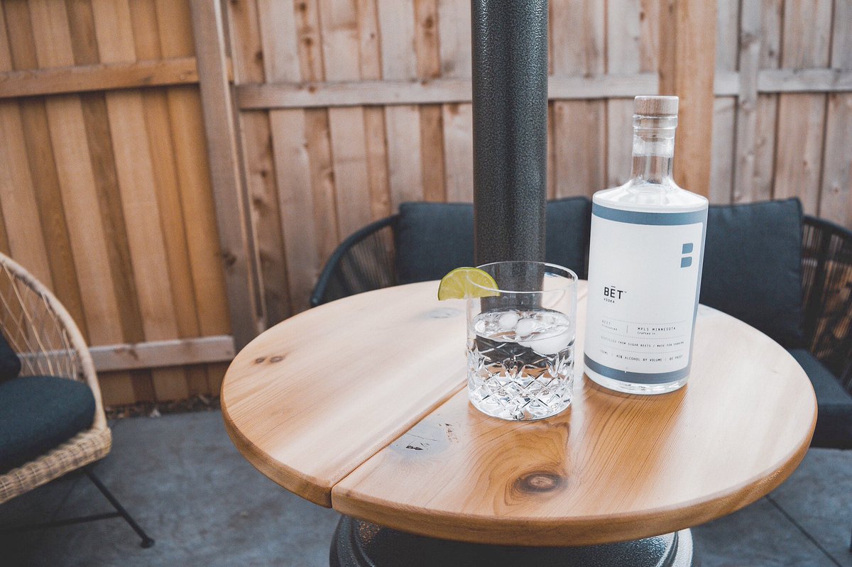 BETvodka's tweet photo. Cheers to drinks on the patio in the comfort &amp; warmth of home 🥂 #madeforsharing #mnspirits https://t.co/iXPOLCO2uX