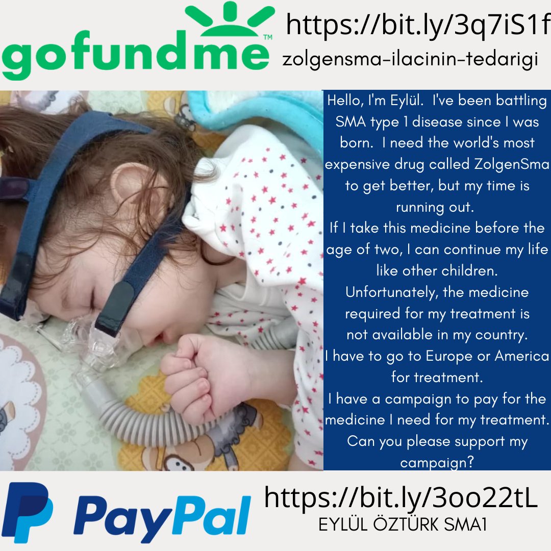 If you share, you will have your help with every breath I take throughout my life. 
Could you please help me to breathe? 
I don't want to die because of a curable disease.
taplink.cc/savasci.eylul_…