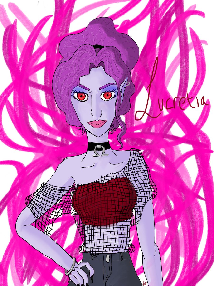 galadhwen's tweet photo. Another #AFKArena inspired drawing 😈 I love imagining the characters in ordinary clothes! https://t.co/aLVukK0hrx