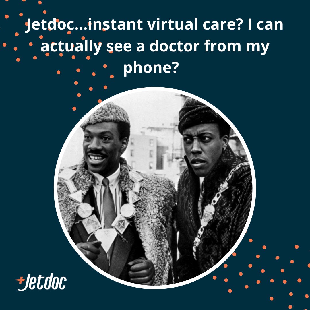 myjetdoc's tweet photo. Yes! Don’t be the last to find out that you can now see a licensed medical professional from the comfort of your own home. All you need is camera-enable mobile device, an internet connection, the #Jetdoc app and you’re all set to sign-up. Start your journey to better health now! https://t.co/dQdAlY4KS9