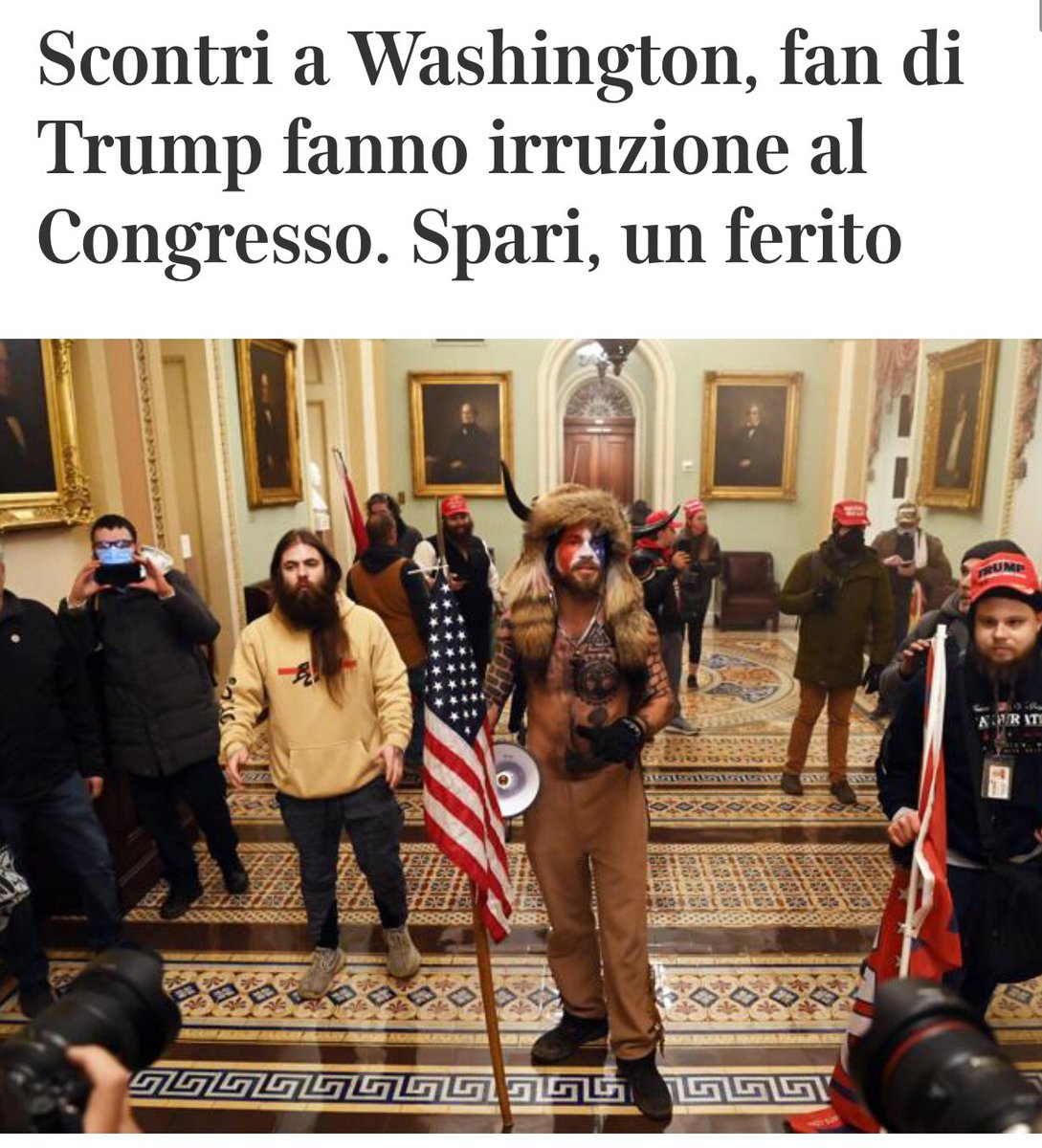Ciò che sta succedendo a #Whashington é di una gravita inaudita. Il voto degli elettori #americani merita rispetto!! l’assalto al #Congresso é un’immagine che non avrei mai immaginato di vedere in un Paese democratico. uniti contro l’estremismo e la #destra populista.