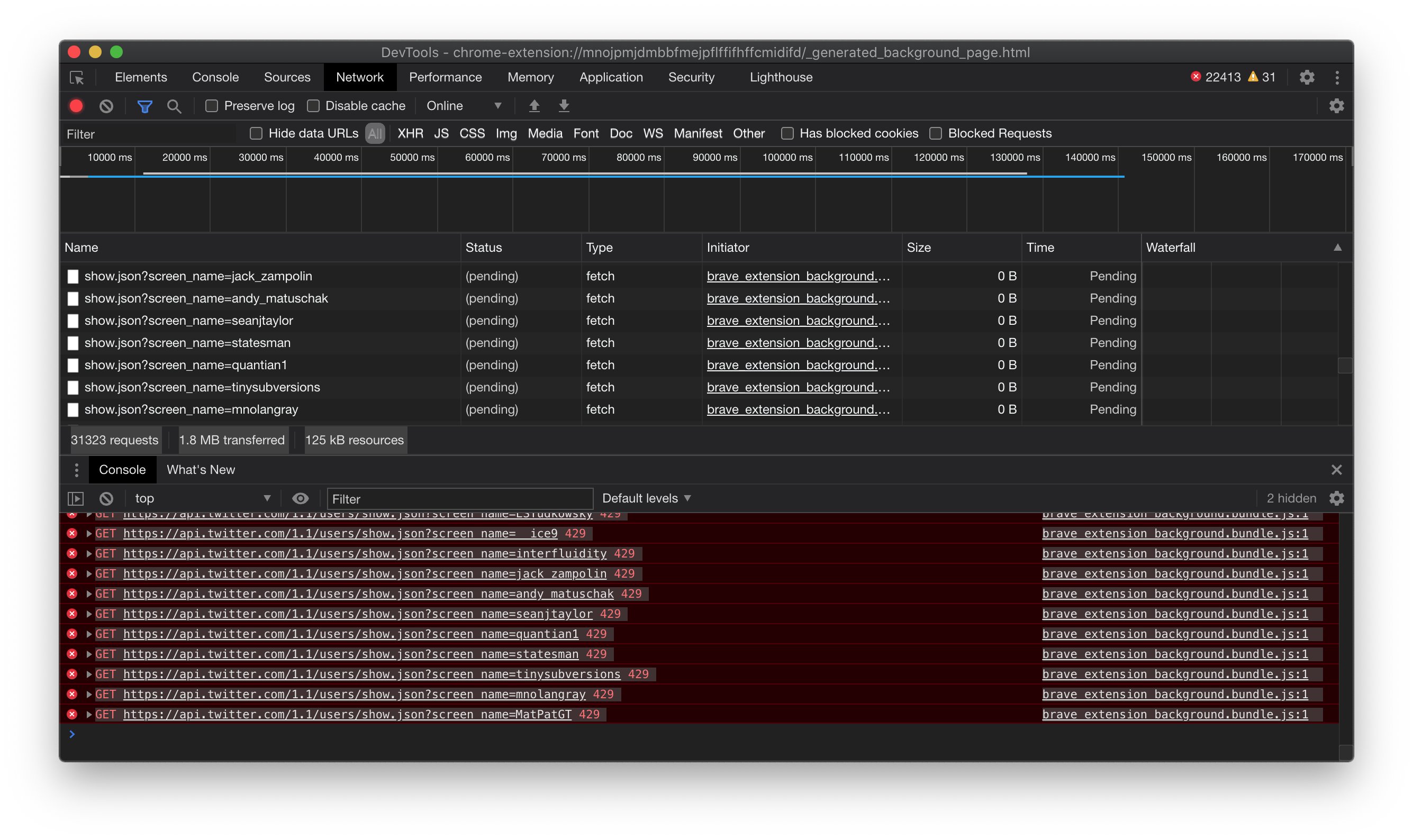 Sampson on Twitter "gojomo brave In Greaselion.json, search for