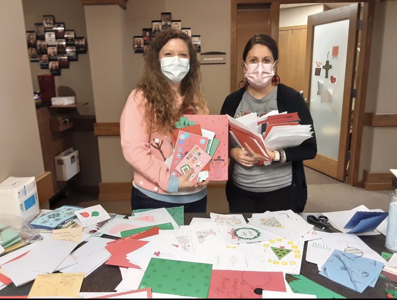 Christmas cards for nursing homes was a huge success! Thank you to all members that helped❤️❤️