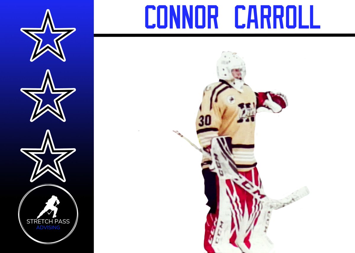 Big game from <a href="/ConnorCarroll29/">Connor</a> today for the <a href="/QuakeHockey/">Yellowstone Quake</a> picking up the game's 3rd Star with a 31 save 1 GA performance! Congrats! #TeamSPA #SPAFamily