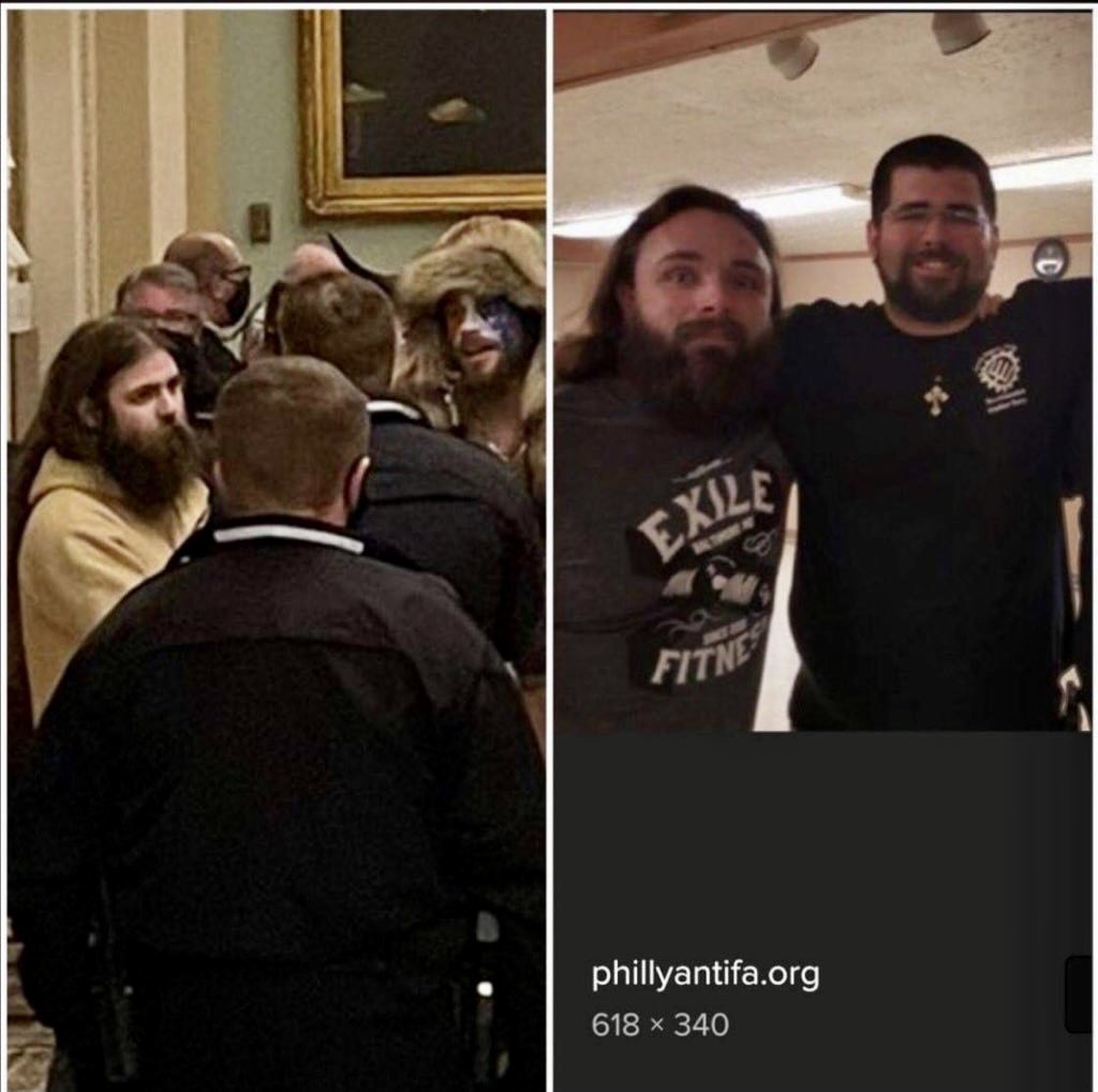 Indisputable photographic evidence that antifa violently broke into Congress today to inflict harm & do damage. NOT @realDonaldTrump supporters. Do not be fooled. Trump supporters are peaceful. It was antifa that created the violence in our cities over the past several months.