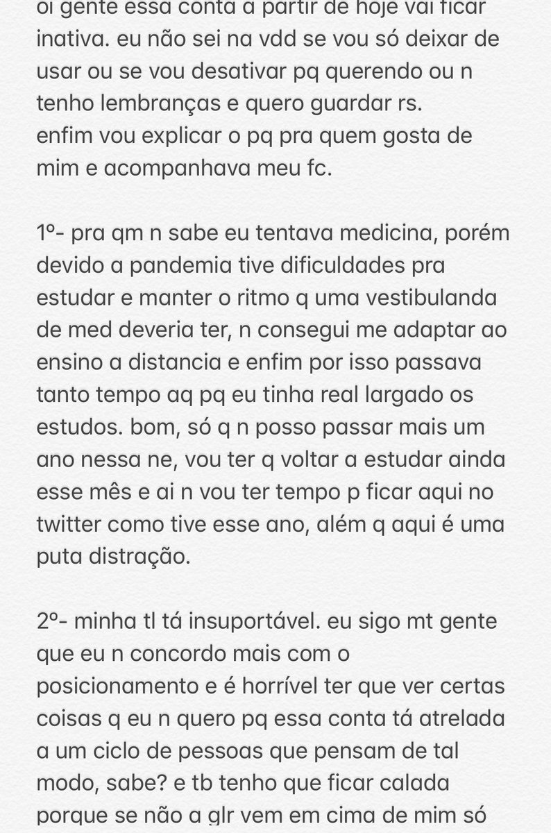 tobesorockwell's tweet photo. oiee qm gosta de mim ou do meu fc lê aí se quiser... kkkkkk eu sei q tá grande meo e n riam pq fiz um textão só pra dizer que vou desativar kkkk mas é pq a glr daq foi importante p mim em 2020 e só queria ter a consideração de avisar, explicar e me despedir mesmo ❤️ https://t.co/7WAVREzq7L