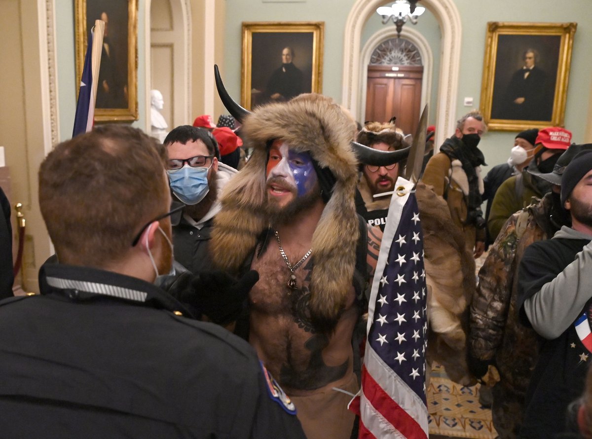 nypost's tweet photo. Shocking photos show US Capitol overrun by Trump supporters https://t.co/S5hSHSOsOr https://t.co/5J55U8RLkr