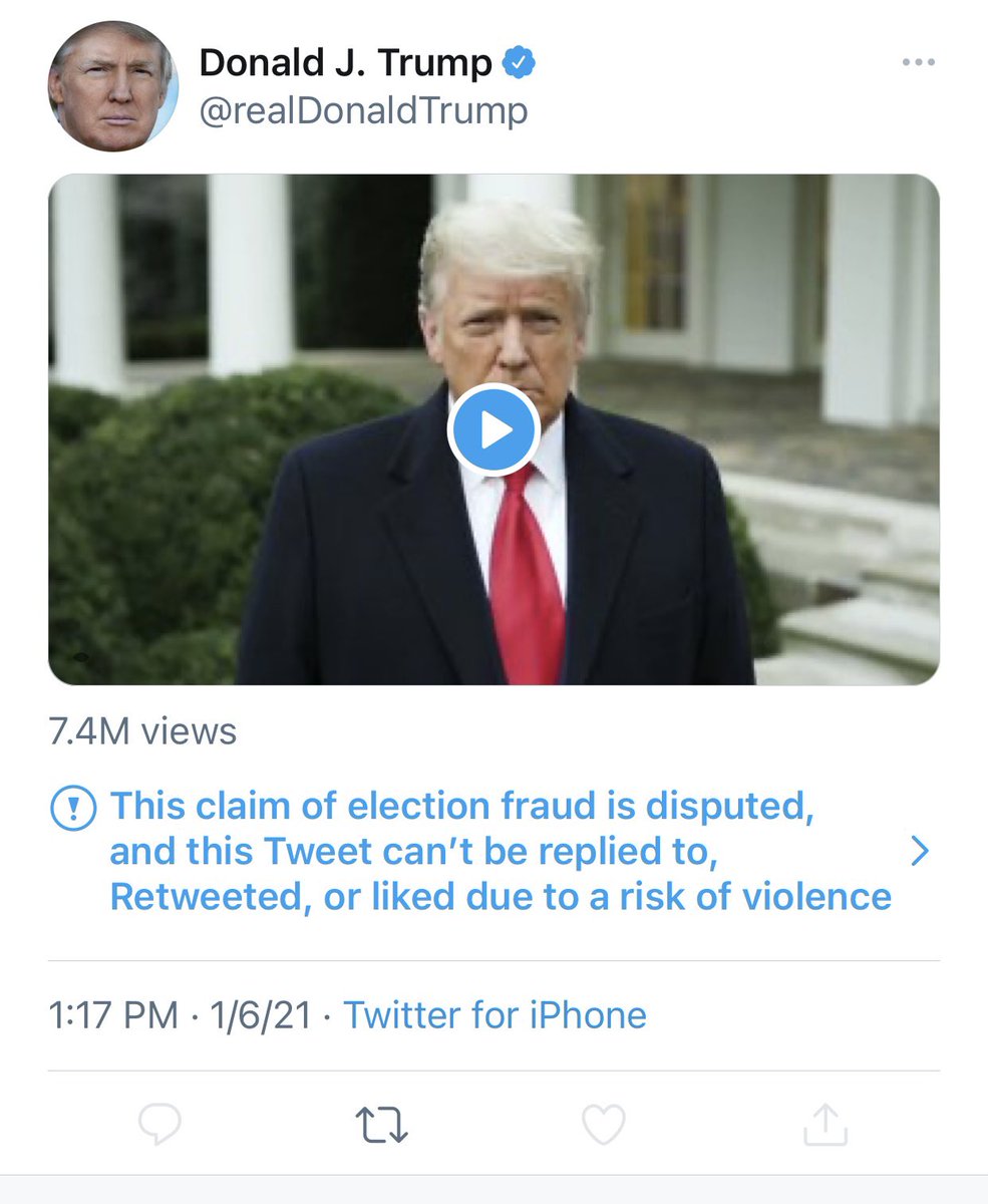 PardesSeleh's tweet photo. You’re not even allowed to retweet or engage with anything Trump. Big tech, government, media, academia, all have banded together to further a single agenda. They are in charge and they are once again letting us know. https://t.co/DFNKKEfJv6