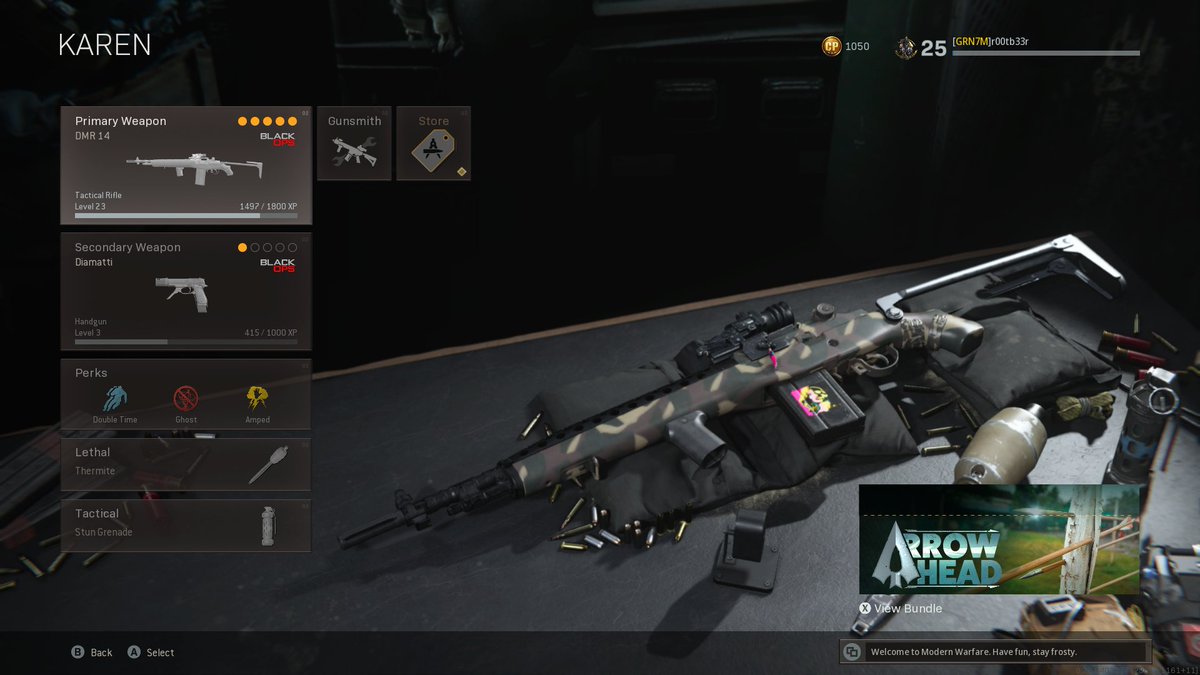 r00tb33rs's tweet photo. My current," #karen " loadout. #🤷‍♀️ #loadout #loadie #r00tb33r #warzoneclips #codwarzone #CallofDutyModernWarfare https://t.co/d3EKigl2ik