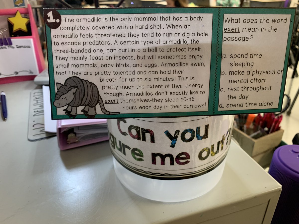 MsDemaris3's tweet image. Can you figure me out?! Bringing this into the classroom to encourage my students to expand their vocabulary and determine the meaning of unknown words.  We can do this! 🤩