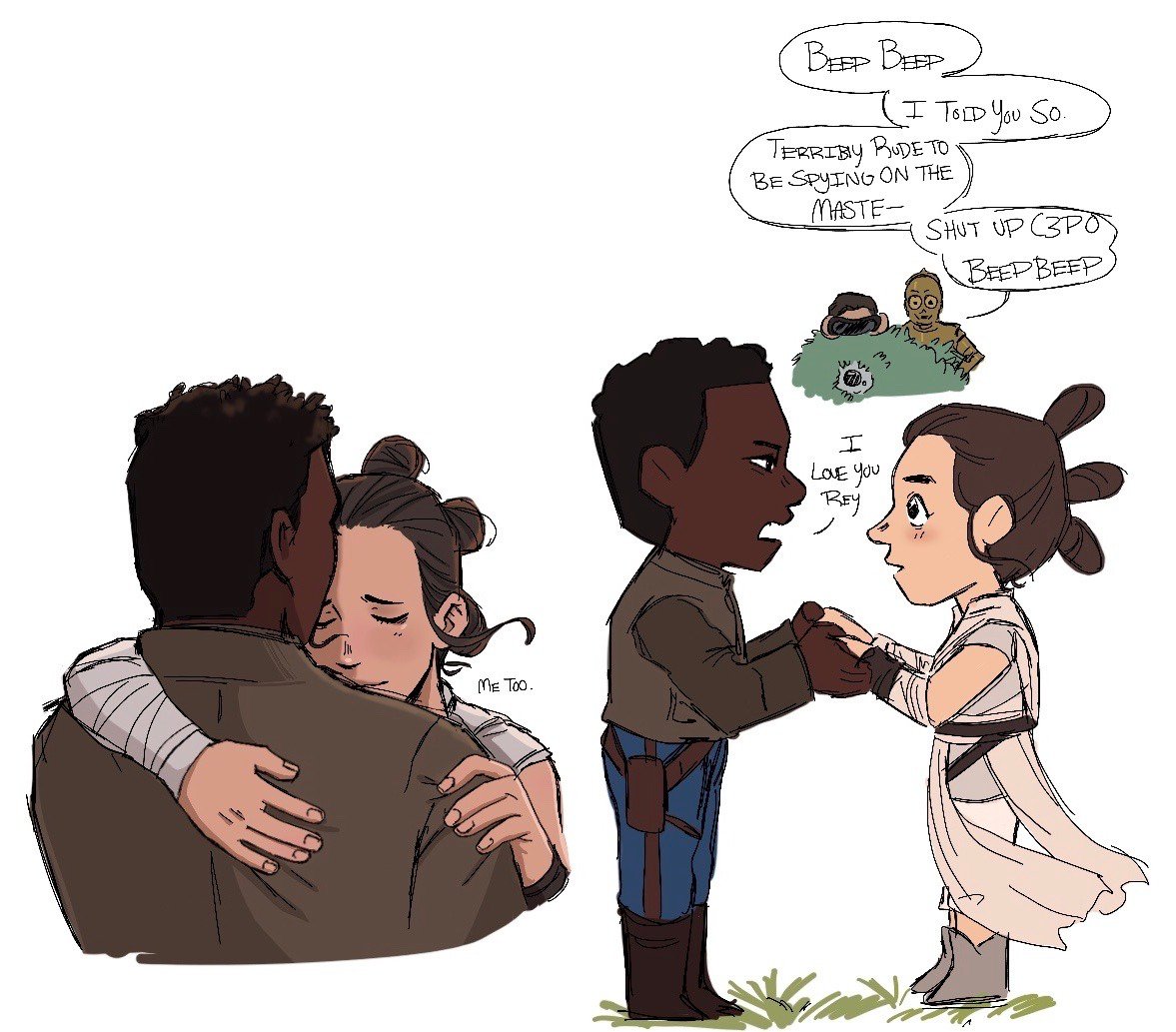 SaintLitchi's tweet photo. From 2019.Remember this scene,yeah me too.
#finnrey #fanart #StarWars #Rey #Finn https://t.co/K5V7EORO9F