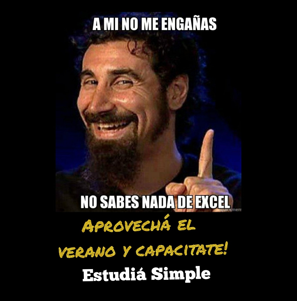 EstudiaSimple's tweet image. Aprovechá el verano!! #excel #clasesdeexcel