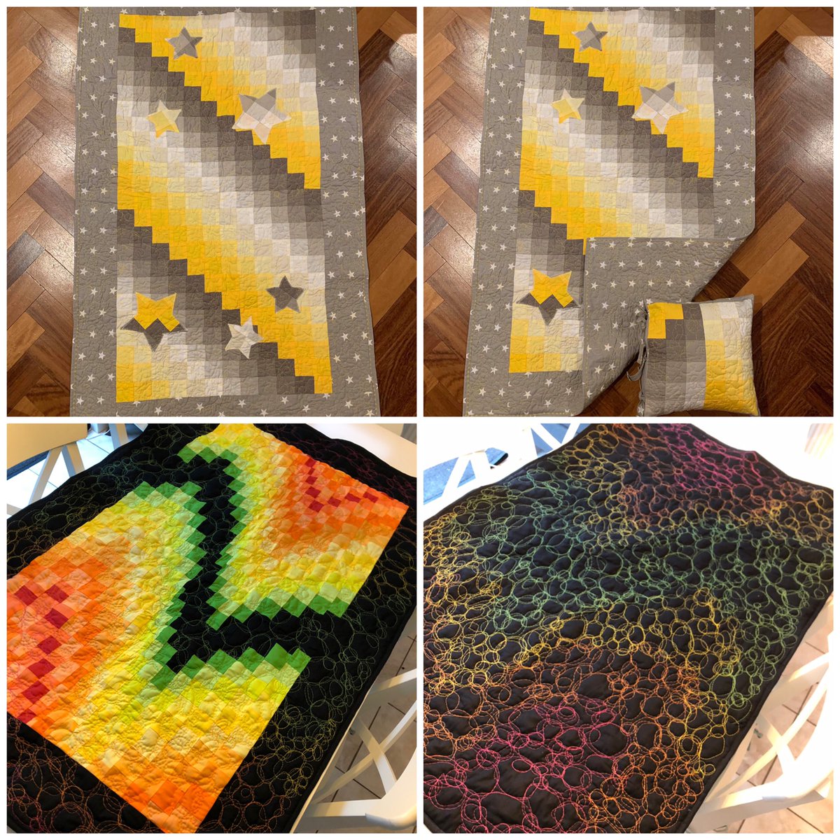 ScotttheOT1's tweet photo. Have done some #OT on myself and decided to take up #quilting to make sure I’m getting some balance during all this nonsense. It’s working , who’d have known 😉 #OccupationalTherapy https://t.co/Q0UelVx04O