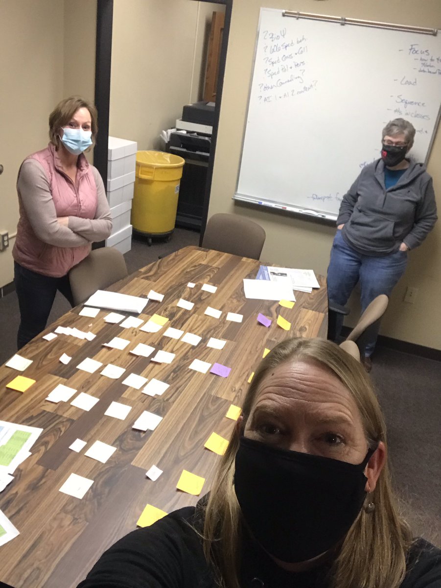 LStewar24755732's tweet photo. Working hard on some MSUM School Psych program planning today with my awesome colleagues. Sometimes you just need to rearrange post-it notes to figure things out... #SixFeetApart #donttouchmypostit #grithumilityheart https://t.co/lgzNOPwo5y