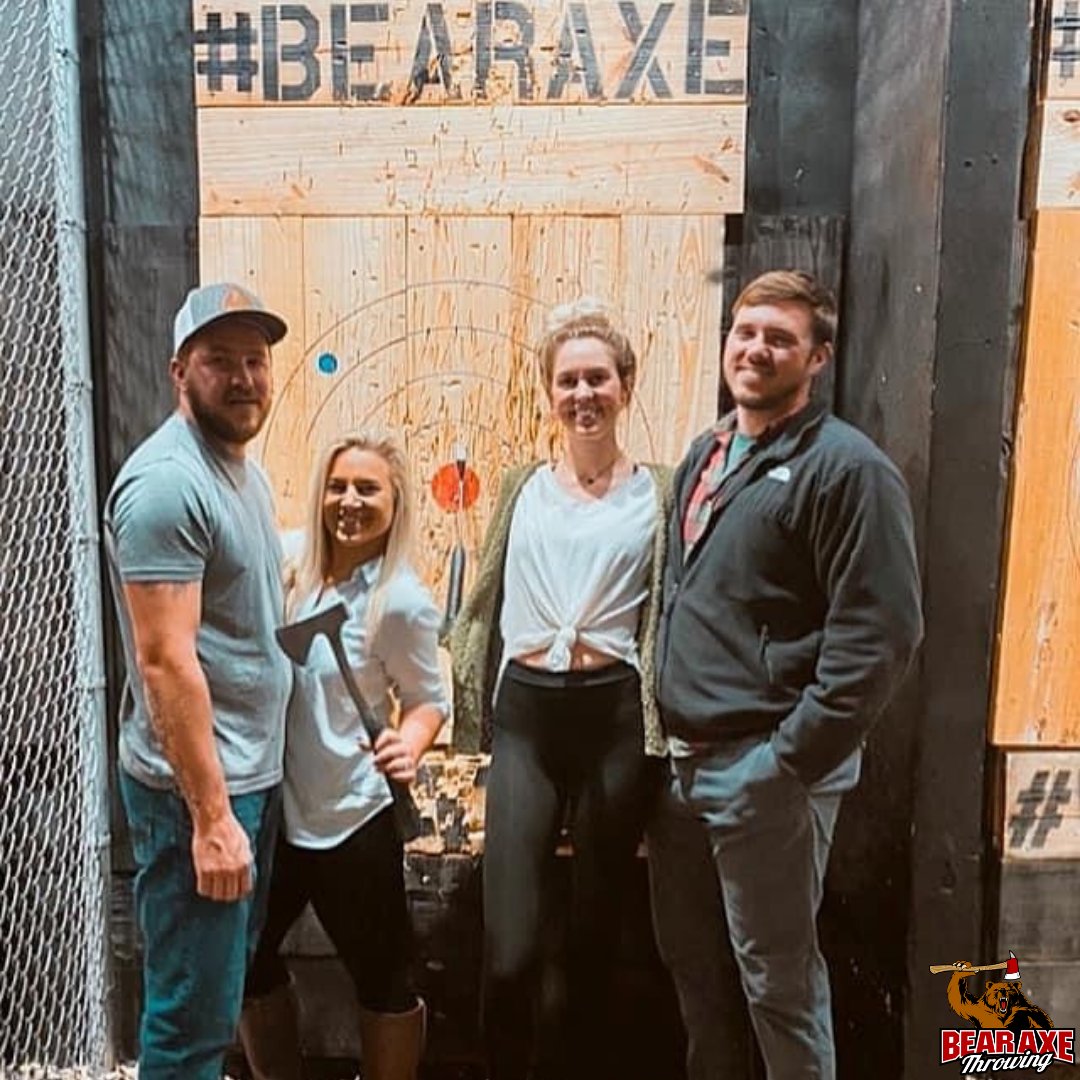 bearaxethrowing's tweet photo. Mid-week slump? We've got the cure for that! Open until 10!
📷: Meg McCarthy 

#bearaxe #bearaxethrowing #axes #axethrowing #wednesday #savannah #pooler #visitsavannah https://t.co/zKPl0r7S7Z