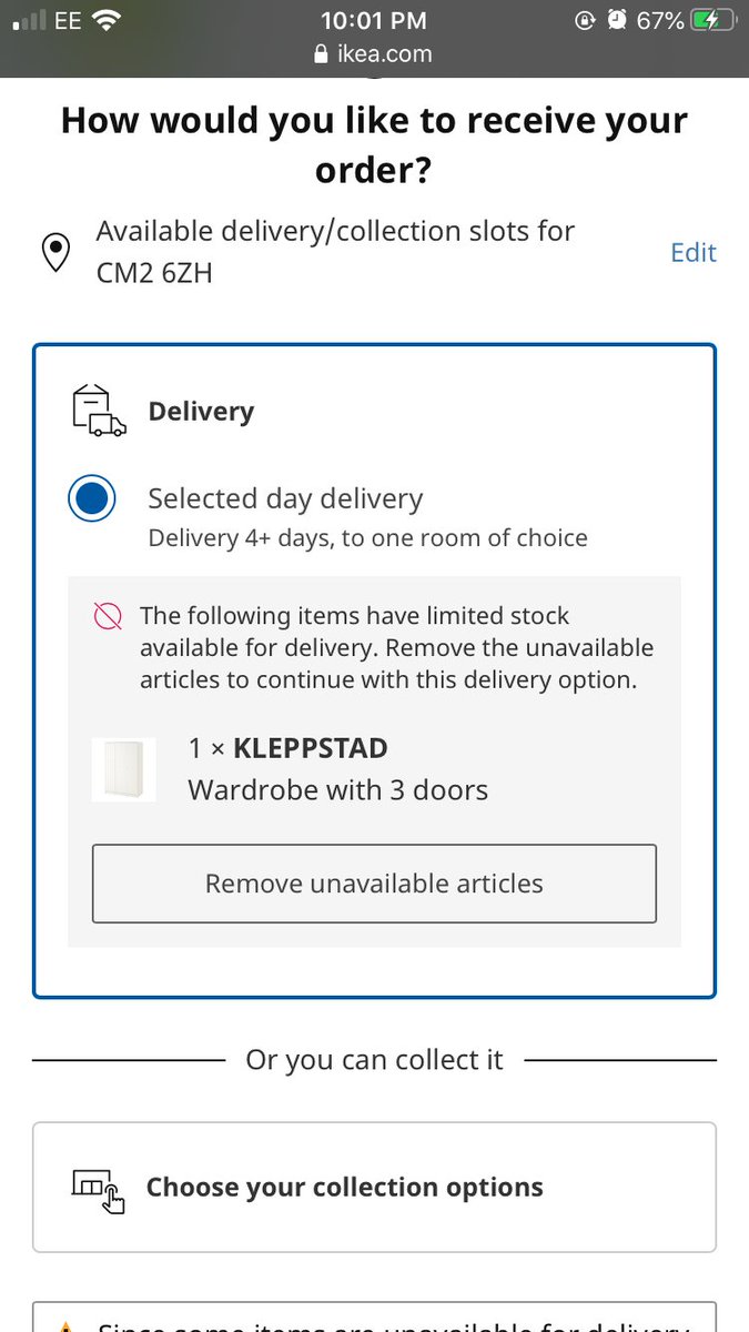chlowalsh_'s tweet photo. @IKEAUK when will you be getting this wardrobe back in stock. As it says available to order online. Yet I cant buy from any store/get delivered https://t.co/XG952FI2gV