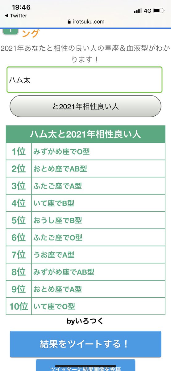 あなたと相性が良い血液型星座