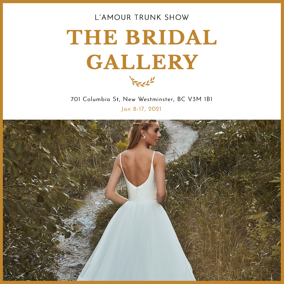 🔔 TRUNK SHOW ALERT! 🔔 Calling all 2021 #lamourbride’s in #Cincinnati and #NewWestminster! 💐Are you ready to #sayyestothedress?  Take a look at our upcoming Trunk Shows!
<a href="/bridalandformal/">Bridal and Formal</a> ~ January 8-10
@thebridalgallery ~ January 8-17
Click on their handle for more details.