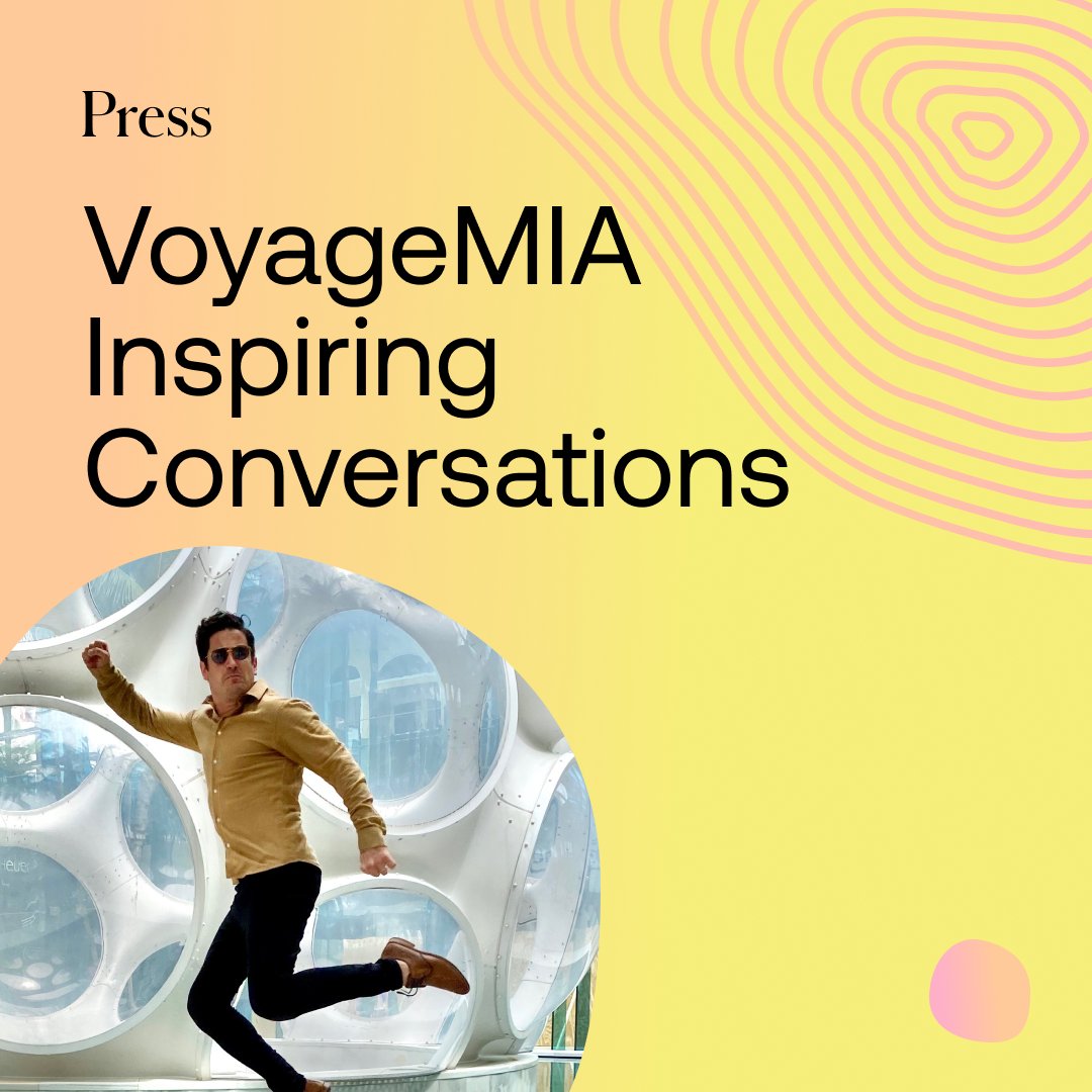Thanks, <a href="/VoyageMIAmag/">Voyage MIA</a>, for sitting down with OutSmart Labs CEO David Azar and including us within your #InspiringConversations series. Read here: bit.ly/2LssSSQ