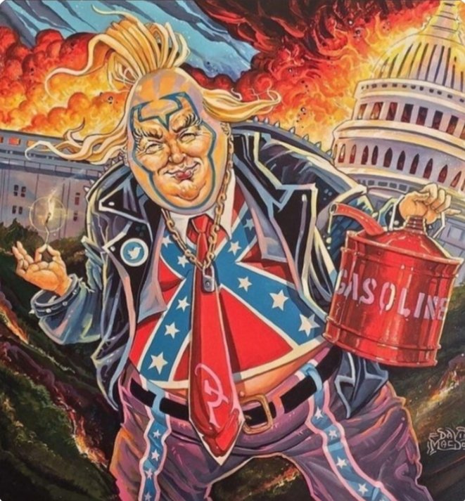 amriana's tweet photo. @JoeBiden Need to increase your SECURITY!!!
Need to protect #KamalaHarris!
#Trump is a very SICK man.
What else he is going to do??!!!
#HomegrownTerrorism
#TrumpIsIncitingViolance
He wants chaos & #CivilWar!!!
Trump would burn down
#America to save his own bacon!!!
#TrumpDelusional https://t.co/IZNhZgsBcq