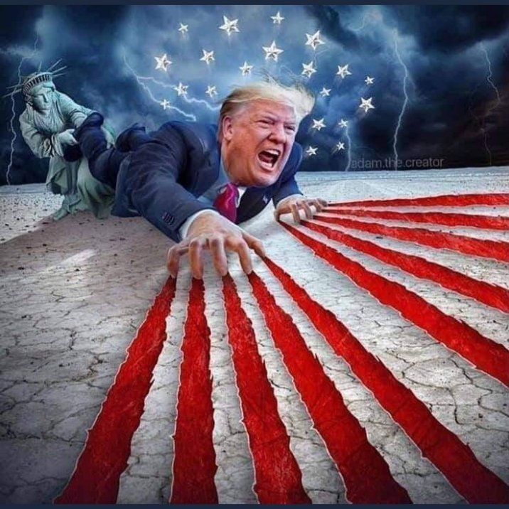 amriana's tweet photo. @JoeBiden Need to increase your SECURITY!!!
Need to protect #KamalaHarris!
#Trump is a very SICK man.
What else he is going to do??!!!
#HomegrownTerrorism
#TrumpIsIncitingViolance
He wants chaos & #CivilWar!!!
Trump would burn down
#America to save his own bacon!!!
#TrumpDelusional https://t.co/IZNhZgsBcq