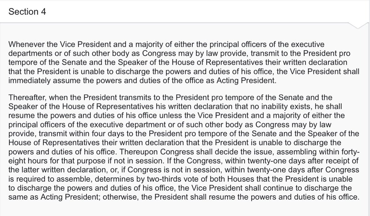 For reference, here’s the text of section 4 of the 25th amendment.